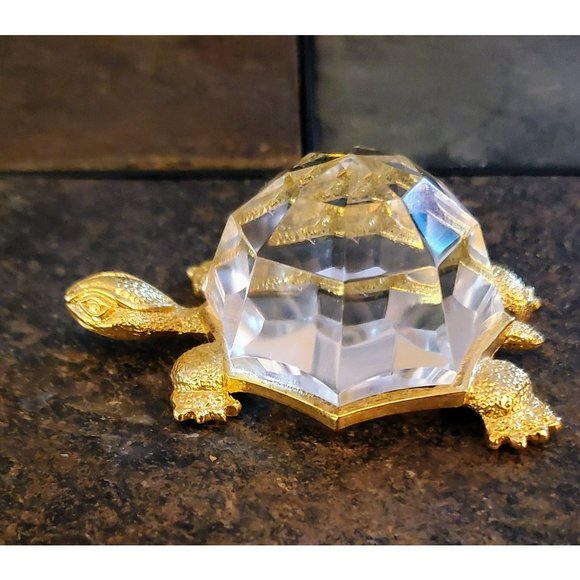 Turtle - Gold Colored Trim,‎ Crystal - Picture 4 of 5